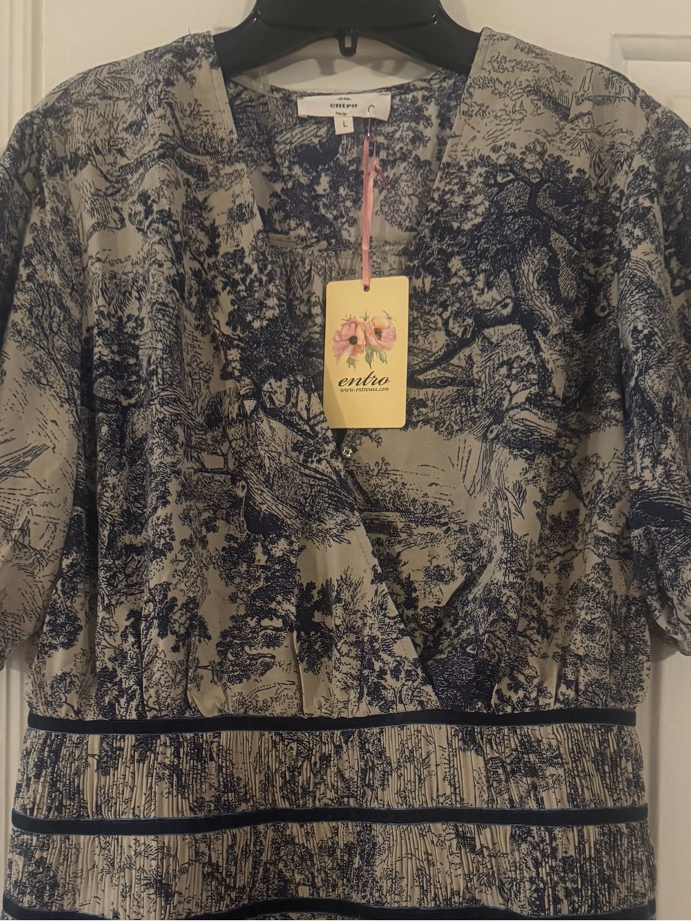 ENTRO NATURE PATTERNED DRESS - Picture 7 of 7